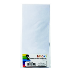 Envelopes, White - Security, 240x107mm - Pack of 10's